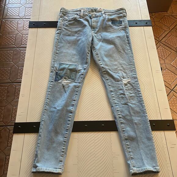 Adriano Goldschmied patchwork super skinny ankle - Picture 1 of 12